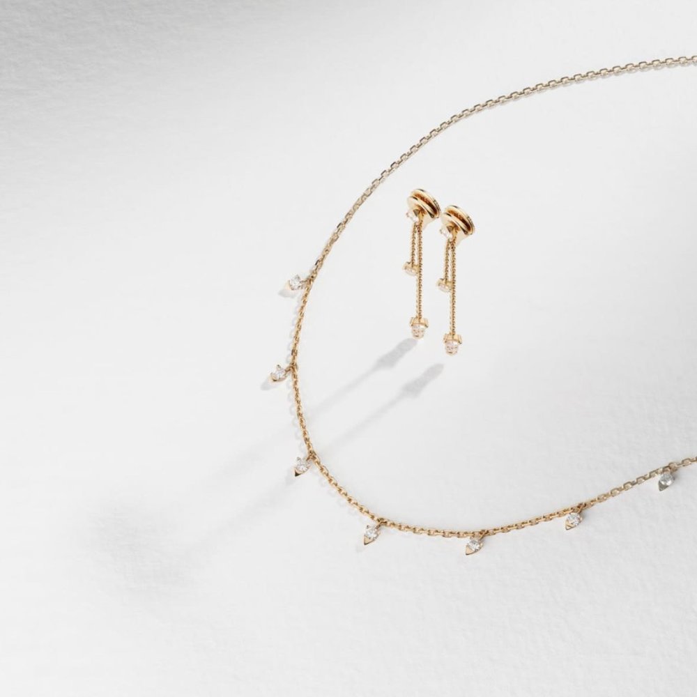 SOLD - Piaget 18k Gold Sunlight Diamond Necklace - Picture 10 of 10